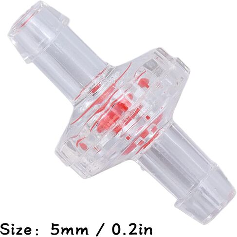 10Pcs 1 Way PP Plastic Check Valve PP Plastic Hose Water Stop Diaphragm Barb 4mm blue in Saudi Arabia