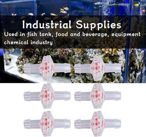 10Pcs 1 Way PP Plastic Check Valve PP Plastic Hose Water Stop Diaphragm Barb 4mm blue in Saudi Arabia
