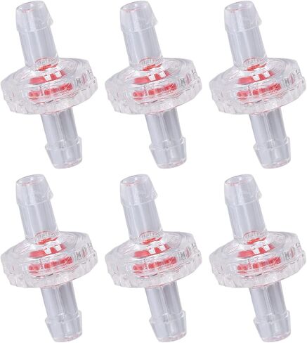 10Pcs 1 Way PP Plastic Check Valve PP Plastic Hose Water Stop Diaphragm Barb 4mm blue in Saudi Arabia