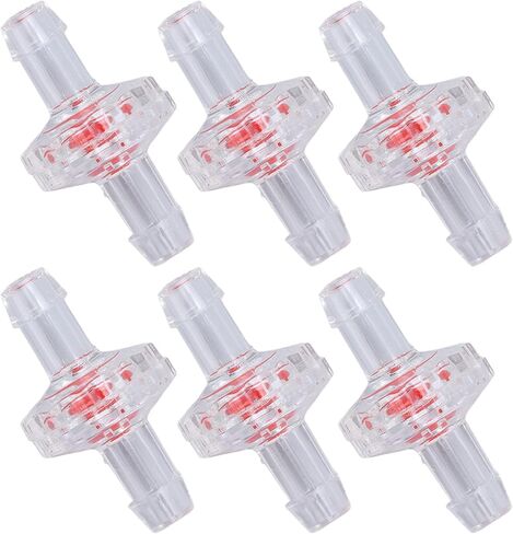 10Pcs 1 Way PP Plastic Check Valve PP Plastic Hose Water Stop Diaphragm Barb 4mm blue in Saudi Arabia
