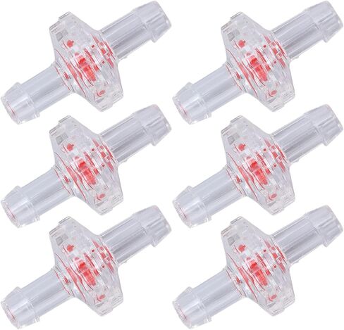 10Pcs 1 Way PP Plastic Check Valve PP Plastic Hose Water Stop Diaphragm Barb 4mm blue in Saudi Arabia