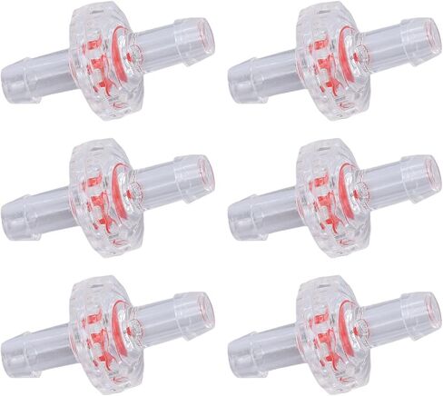 10Pcs 1 Way PP Plastic Check Valve PP Plastic Hose Water Stop Diaphragm Barb 4mm blue in Saudi Arabia