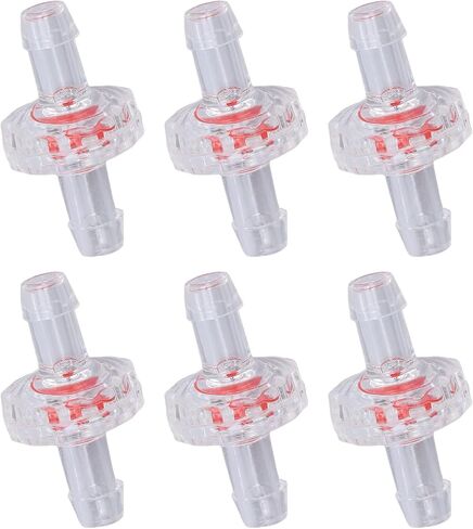 10Pcs 1 Way PP Plastic Check Valve PP Plastic Hose Water Stop Diaphragm Barb 4mm blue in Saudi Arabia