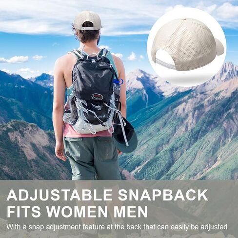 قبعات بيسبول كبيرة الحجم XXL سريعة الجفاف للرجال، قبعة شبكية Snapback للرأس الكبير 23.6 بوصة - 25.9 بوصة، قبعة رياضية خارجية للجنسين in Kuwait