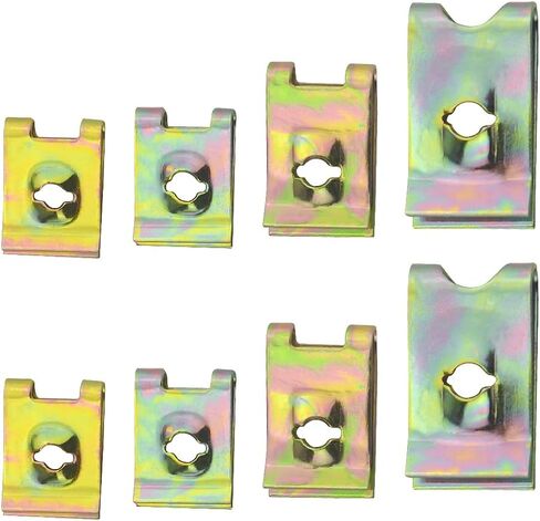 WMYCONGCONG 110 PCS Auto Car U Type Nut-Clip Assortment Car Fastener Clips Speed Fastener Replacement for Dash Door Panel Interior in Saudi Arabia