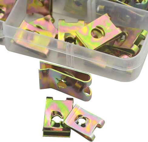 WMYCONGCONG 110 PCS Auto Car U Type Nut-Clip Assortment Car Fastener Clips Speed Fastener Replacement for Dash Door Panel Interior in Saudi Arabia