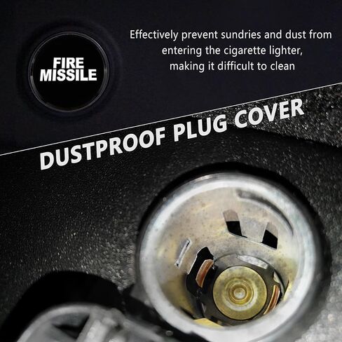 أغطية قابس ولاعة السجائر الفاخرة للسيارة، مقاومة للغبار وأنيقة، ملحقات بديلة قياسية 12 فولت تناسب معظم السيارات والشاحنات وسيارات الدفع الرباعي، هدايا السيارة لسائقي الشاحنات (علم الولايات المتحدة/أحمر)... in Kuwait