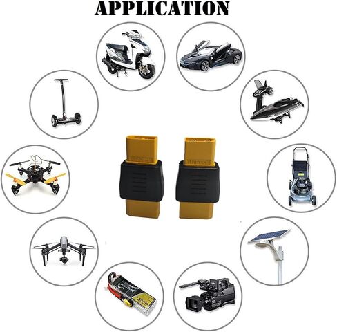 SolarEnz 2 قطعة ذكر XT60 XT-60 إلى أنثى XT90 XT-90 موصل محول in Kuwait
