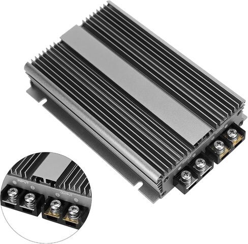 Areyourshop 12V to 36V 20A Step-Up Power Supply Converter Regulator for Car, Waterproof Aluminum 20A DC-DC 12V Step Up to 36V Power Supply Converter in Saudi Arabia