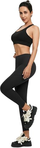 [عبوتان] سروال يوجا نسائي عالي الخصر مع جيب، سروال يوجا للتحكم في البطن والجري للنساء in Kuwait