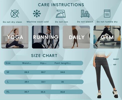 [عبوتان] سروال يوجا نسائي عالي الخصر مع جيب، سروال يوجا للتحكم في البطن والجري للنساء in Kuwait