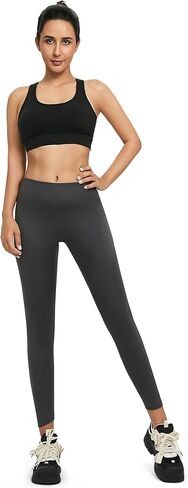 [عبوتان] سروال يوجا نسائي عالي الخصر مع جيب، سروال يوجا للتحكم في البطن والجري للنساء in Kuwait