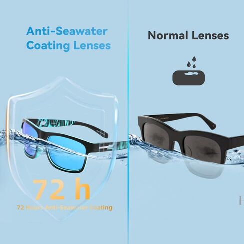 Polarized Floating Sunglasses, TPX Light Floating Sunglasses with case, Anti-Seawater Coating Sunglasses For Men in Saudi Arabia