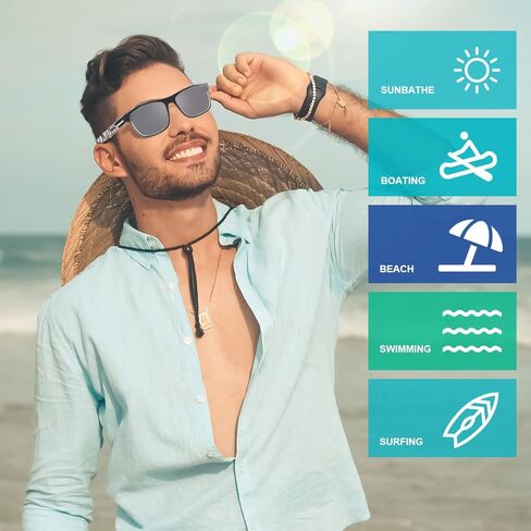 Polarized Floating Sunglasses, TPX Light Floating Sunglasses with case, Anti-Seawater Coating Sunglasses For Men in Saudi Arabia
