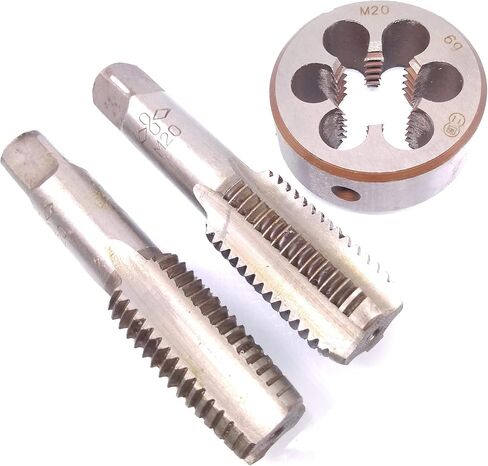 HSS M20 x 2.5mm تفتق وسدادة الحنفية وM20 x 2.5mm يموت متري الموضوع اليد اليمنى in Saudi Arabia