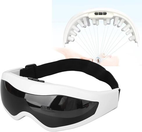Portable Eye Massager, Rechargeable Massager Eye Mask for Dry Eyes, 22 Magnets, Puffiness, Eyestrain and Dark Circles for Student Relaxation Gifts in Saudi Arabia