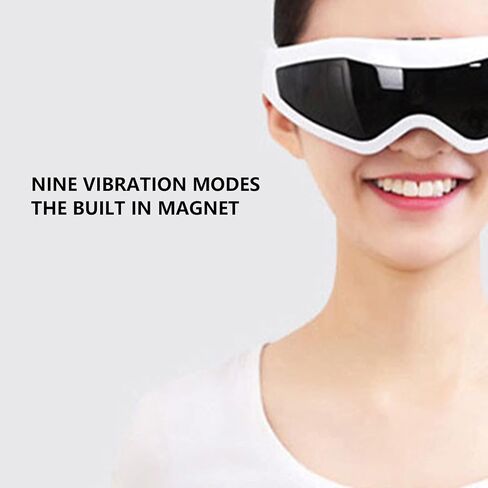 Portable Eye Massager, Rechargeable Massager Eye Mask for Dry Eyes, 22 Magnets, Puffiness, Eyestrain and Dark Circles for Student Relaxation Gifts in Saudi Arabia