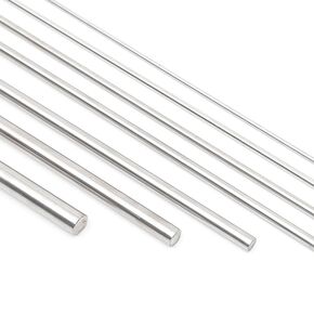 10 Pieces Silver 2.5mm X 330mm Aluminum Round Rod 6061 T6511 Solid Extruded Rods 12" Long 3mm Diameter，Aluminum