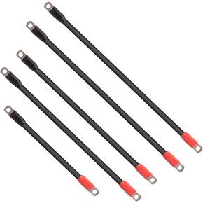 Drive-up Golf Cart Battery Cables Wiring Kit for Club Car Precedent 2008-up 8V Batteries(5Pcs)