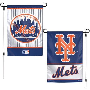 MLB New York Mets 12x18 Garden Style 2 Sided Flag, One Size, Team Color