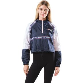 Ultra Game Women's Quarter Zip Hoodie Windbreaker Play Action Jacket