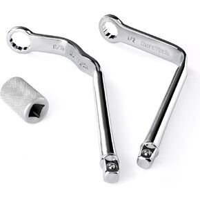 DURATECH Pro Distributor Clamp Wrench Set, SAE, 2-Piece, 1/2" & 9/16", 12 Point