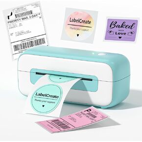 طابعة ملصقات الشحن، طابعة ملصقات حرارية 4x6، طابعة حرارية لملصقات الشحن، طابعة ملصقات USB متوافقة مع Amazon Shopify Etsy Ebay FedEx USPS UPS (أسود) in Kuwait