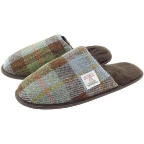 Harris Tweed Slippers in MacLeod Tartan Gift for Men