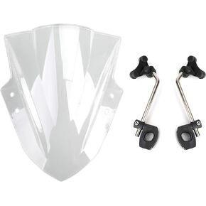 Areyourshop 14.5x12.8" Windshield, Universal Windshields for Motorcycles with 7/8" 22mm Handlebar for for Harley, for Honda, for Yamaha, for Suzuki, for Kawasaki, for BMW in Saudi Arabia