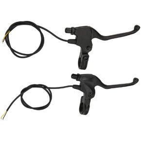 1Pair E Bike Brake Levers Aluminium Alloy Left Brake & Right Hand Brake Power Failure Hand Brake Lever for Electric Bike Scoooter