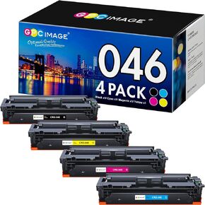 GPC Image Toner Cartridge Compatible for Canon 046 046H CRG-046 for Color ImageCLASS MF733Cdw MF731Cdw MF735Cdw LBP654Cdw Printer Tray (Black, Cyan, Magenta, Yellow)