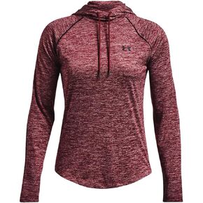 Under Armour Women's Tech Twist Hoodie (as1, alpha, s, regular, regular, Dark Maroon Heather / Black-626)
