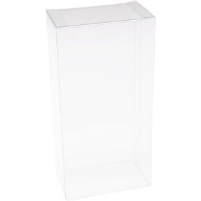 Plymor Clear Folding Action Figure Storage / Display Protector Box, 2.75" W x 1.75" D x 5.5" H, fits 4.25" - 5" Figures, 10-Pack