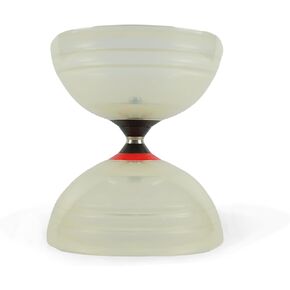 Shining Series - Professional Triple Bearing Diabolo for Long Spins, Smooth Rotations, High Performance for All Tricks and Levels - Beginners to Pros, Juggling Chinese Yoyo - Crystal /Blue