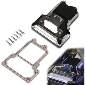 See Through Clarity Cam Cover for Harley 2001-2017 Twin Cam Dyna Softail Touring Models Motorcycle CNC Machined cam Cover (Contrast Cut)