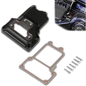 Clarity Transmission Side Cable Clutch Cover for Harley Touring Dyna Street Bob Softail Fat Boy FLSTF 07-17 FLHTC Glide 2007-2013 (All Black)