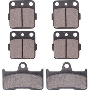 MOTOKU Front and Rear Brake Pads for Yamaha Grizzly 660 2002-2008