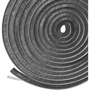 Door Weatherstripping, Door Seal, Brush Weather Stripping，Window Screen Seal Strip，High Density Seal, Self-Adhesive Weatherstripping, 16.5 Feet (Gray, 11/32 * 3/16), MF16.5