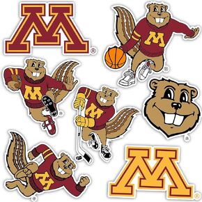 Desert Cactus University of Minnesota Sticker Golden Gophers Vinyl Decals Laptop Water Bottle Car Scrapbook T2 (Type 2)