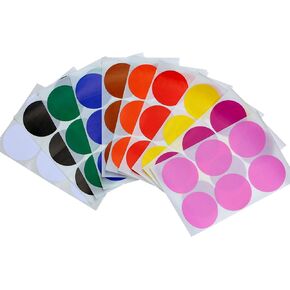 Royal Green Circle Sticker Labels 50mm Rose Gold Stickers 2 inch - 72 Pack