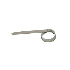 BAND-IT JS2439 Junior 3/8" Wide x 0.025" Thick, 1" Diameter, 201 Stainless Steel Smooth I.D. Clamp (100 Per Box)