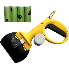 Wiggling Tail Pet Pooper Scooper for Dogs and Cats, Dog Pooper Scooper, Kid-Friendly Pooper Scooper, Portable Poop Scooper, Dog Pooper Scooper with Bag Attachment (5 Rolls Trash Bags) in Saudi Arabia