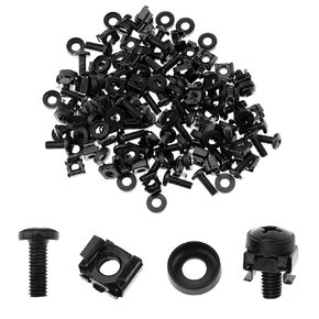 Create idea 50 Pack M6 Cage Nuts and Bolts Screws Washers Network Cabinets Server Rack Mount Patch Panel Casing Housing