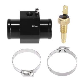 X AUTOHAUX 1 Set Car Engine Coolant Temperature Sensor Switch Radiator Hose Fitting Adapter 38mm 170'F On-155'F Off