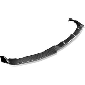 DNA MOTORING 2-PU-530-PCF CT-Style Front Bumper Lip 3PCS Compatible With 16-21 Civic,Black Carbon Fiber Look