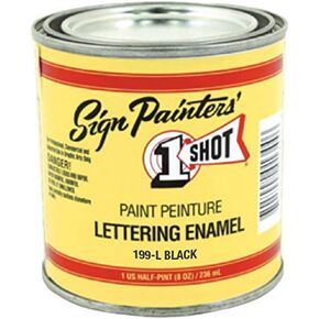 1-Shot 199-L Lettering Black 8 Oz