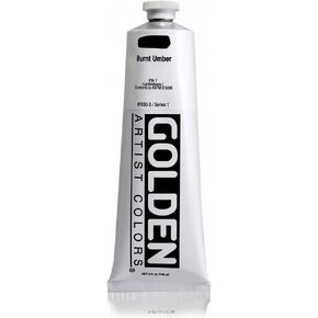 Golden Heavy Body Acrylics Burnt Umber 5oz tube