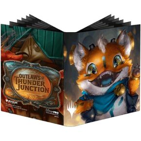 Ultra PRO - Outlaws of Thunder Junction 4-Pocket PRO-Binder Ft. Loot and Set Logo Belt Buckle for Magic The Gathering, Premium Exclusive Artwork Baseball, Yugioh & Trading Card Game Storage Solution