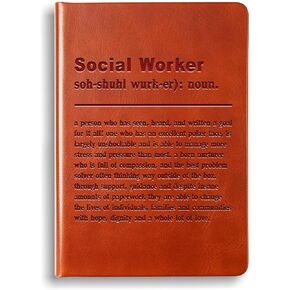 Social Worker Gift Social Worker Quote Leather Journal Notebook Social Work Appreciation Gifts Retirement Social Work Volunteer Gift (Give to my heart compassion)