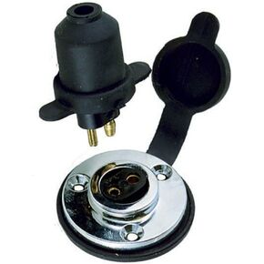 Perko 1190DP0CHR Watertight Deck Connection ,Black